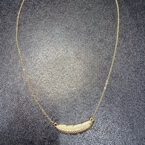 Necklace, feather Bohemian choker